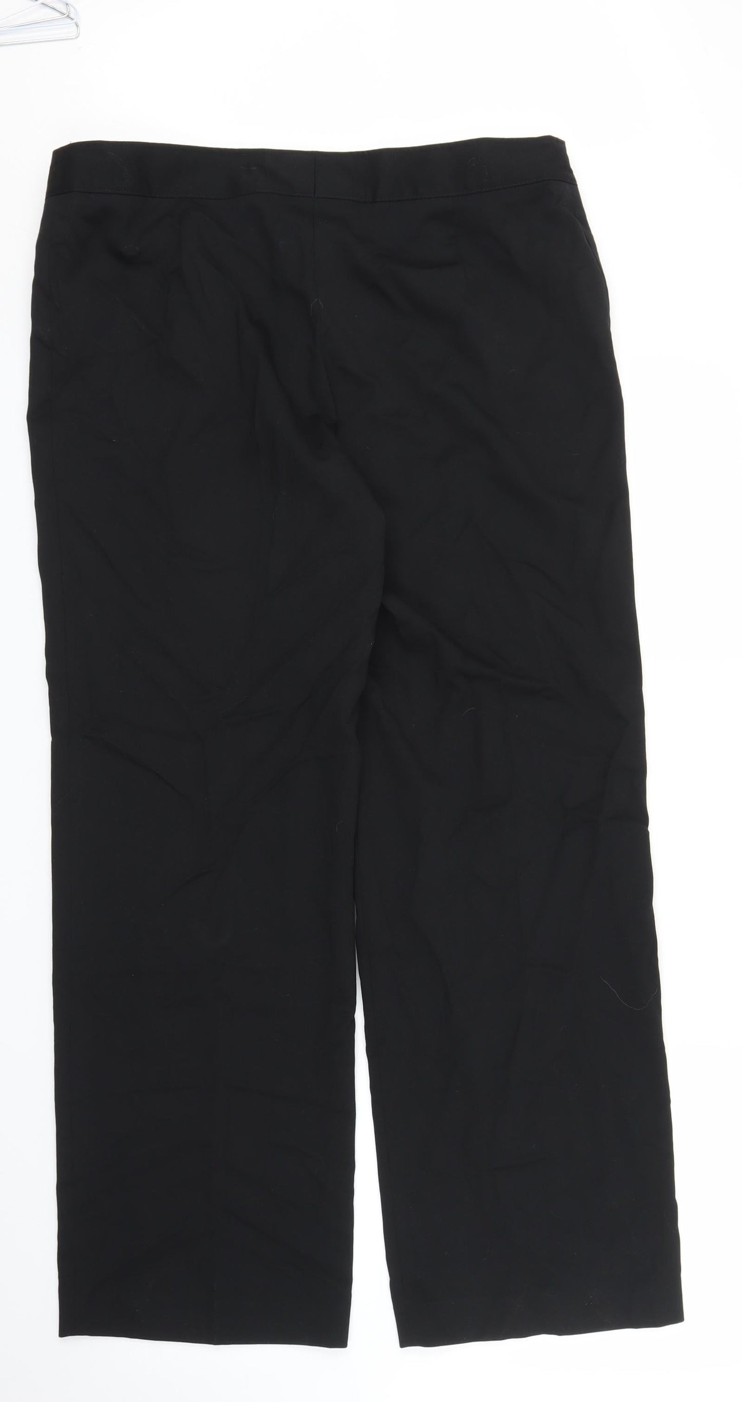 Womens UK Size 16 Club Class Regular Fit  Black Trousers