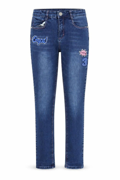 Preworn Girls Blue  Denim Skinny Jeans Size 14 Years