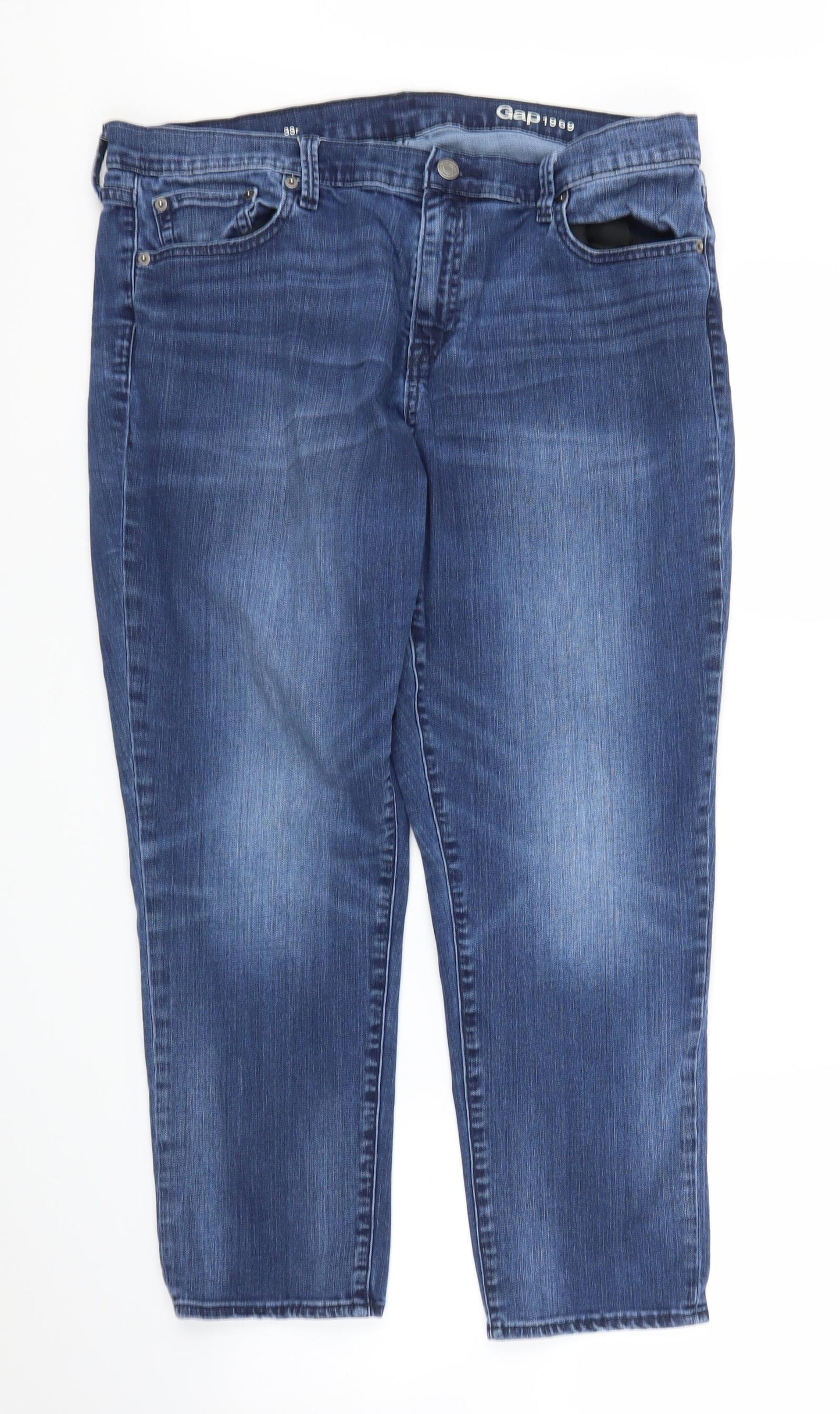 Gap Mens Blue  Denim Capri Jeans Size 33 in L25 in