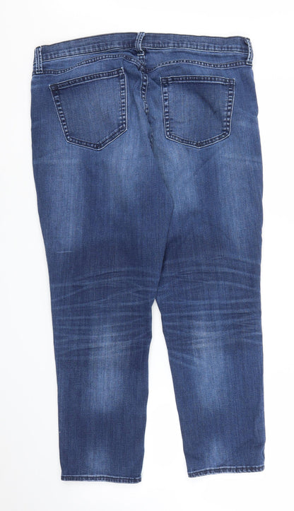 Gap Mens Blue  Denim Capri Jeans Size 33 in L25 in