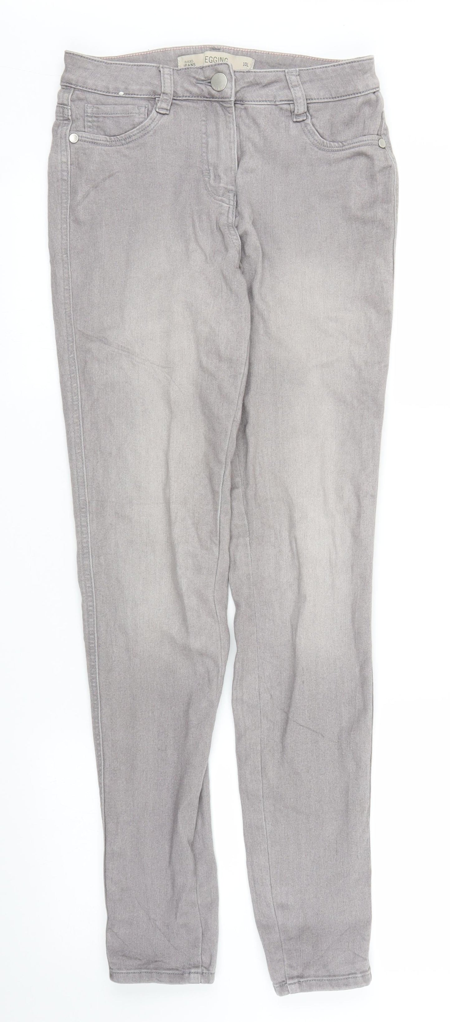 NEXT Womens Grey  Denim Skinny Jeans Size 10 L29 in