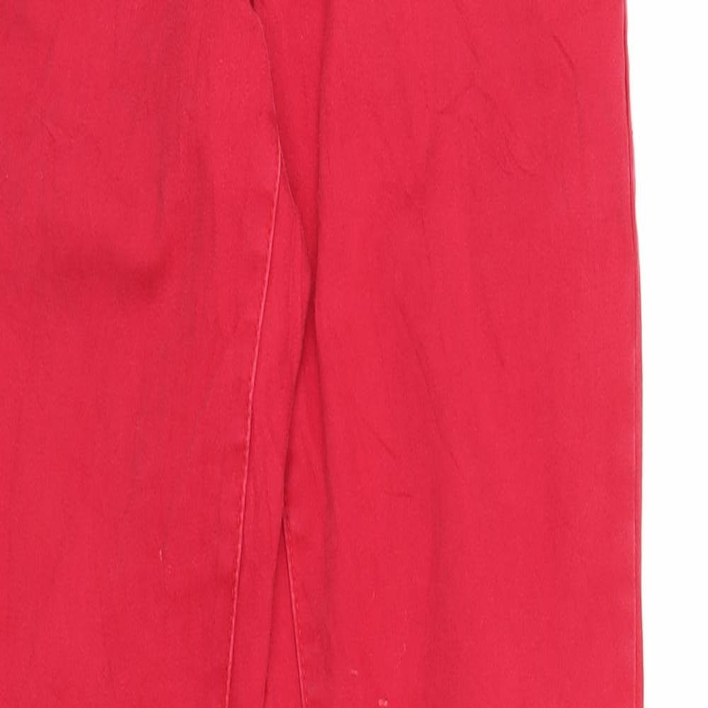 Madonna Womens Red  Denim Skinny Jeans Size S L29 in