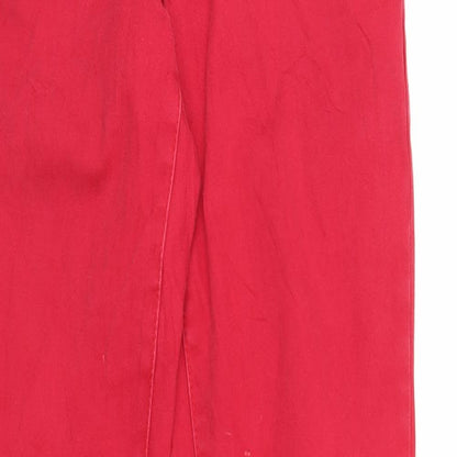Madonna Womens Red  Denim Skinny Jeans Size S L29 in