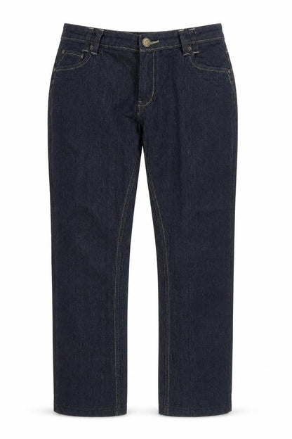 Womens Blue  Denim Straight Jeans Size 34 in L25 in