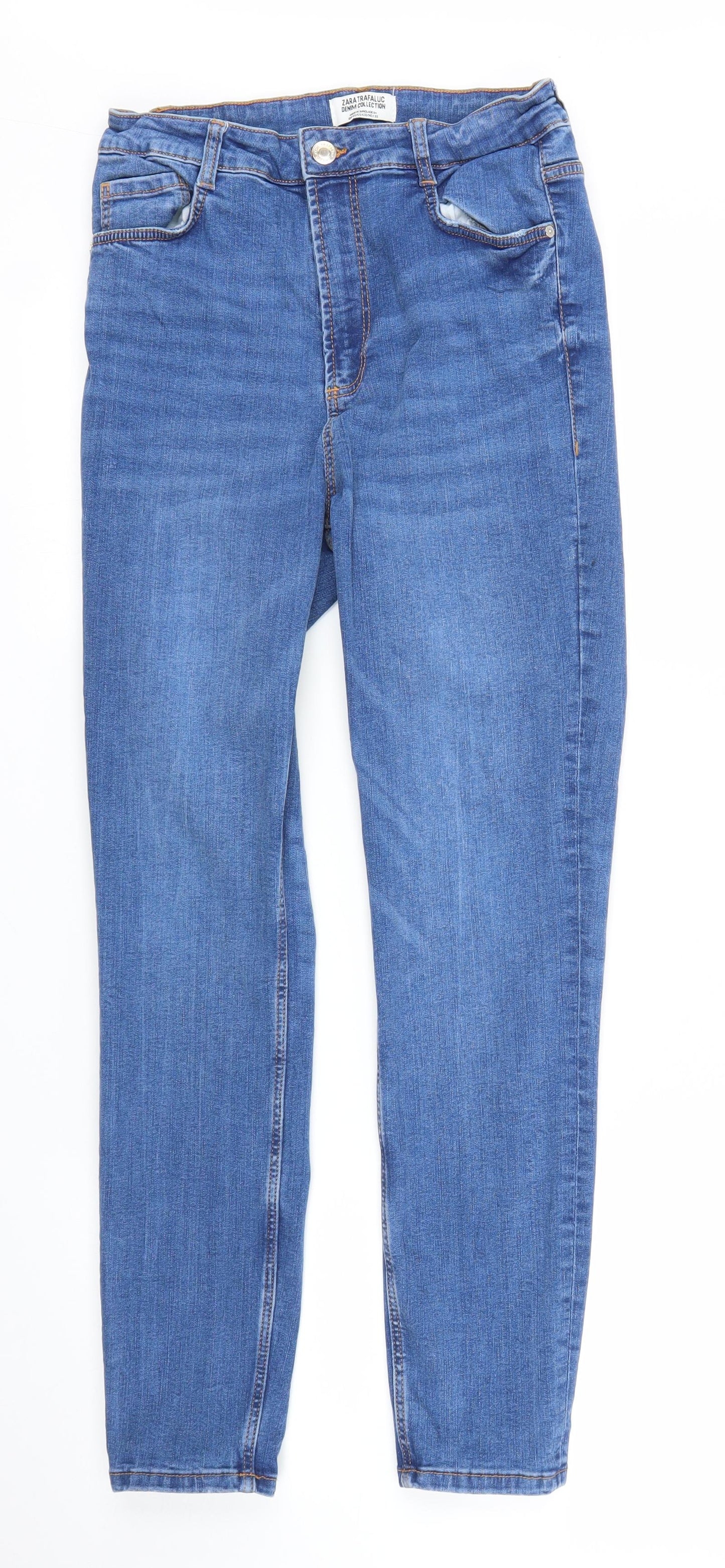 Zara Womens Blue  Denim Skinny Jeans Size 24 in L26 in