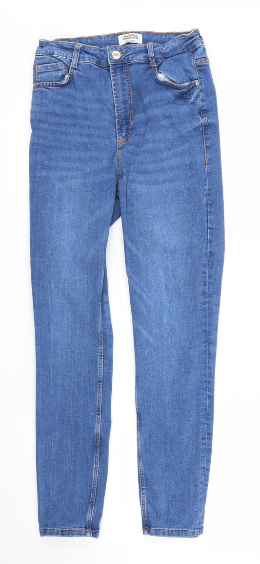 Zara Womens Blue  Denim Skinny Jeans Size 24 in L26 in