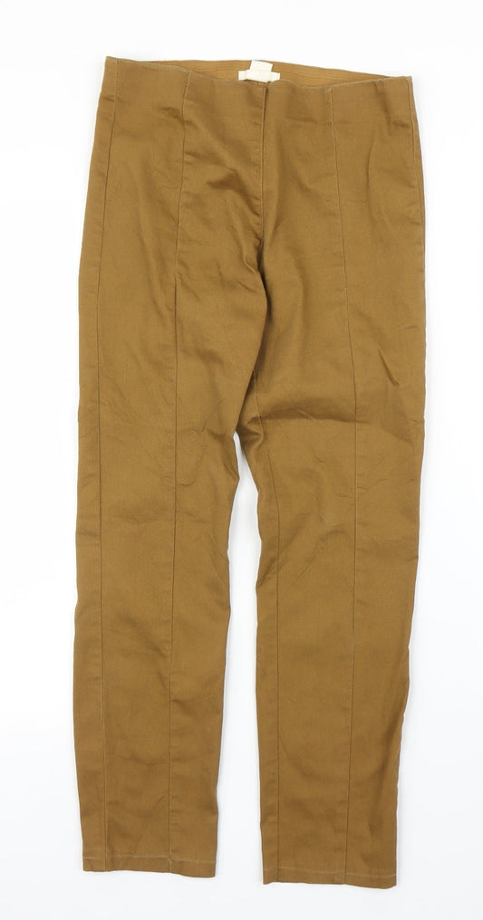 Womens UK Size 8 H&M Regular Fit Carpenter Beige Trousers