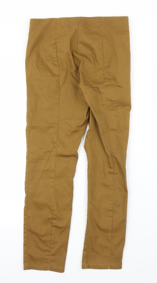 Womens UK Size 8 H&M Regular Fit Carpenter Beige Trousers