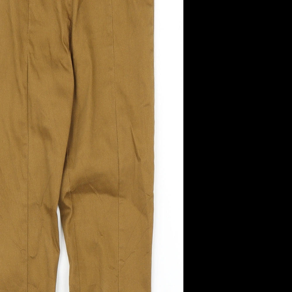 Womens UK Size 8 H&M Regular Fit Carpenter Beige Trousers