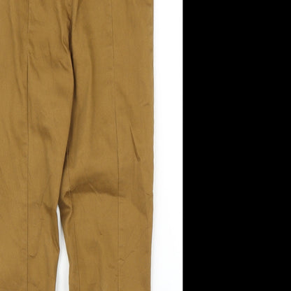 Womens UK Size 8 H&M Regular Fit Carpenter Beige Trousers