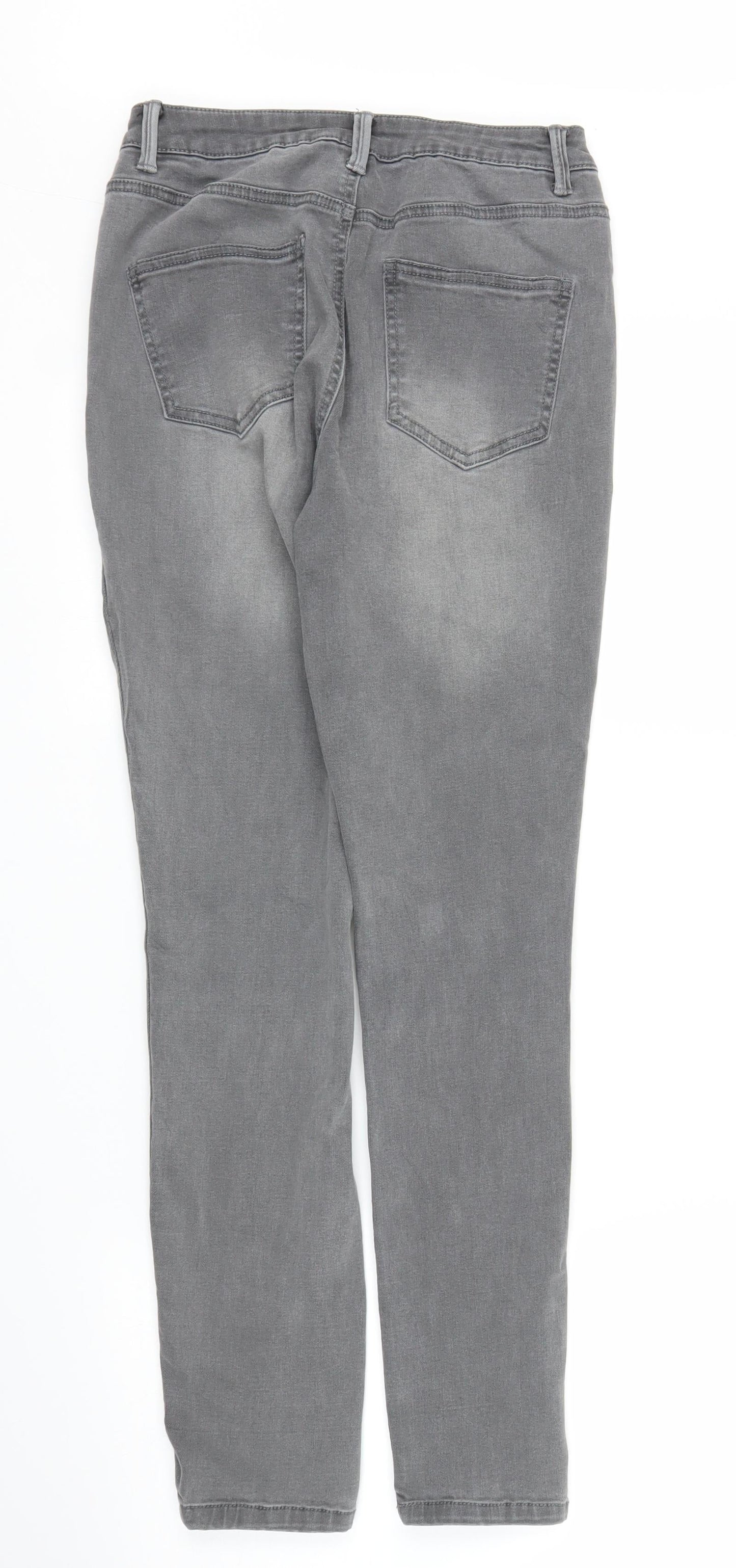 Ally Womens Grey  Rayon Skinny Jeans Size 10 L28 in