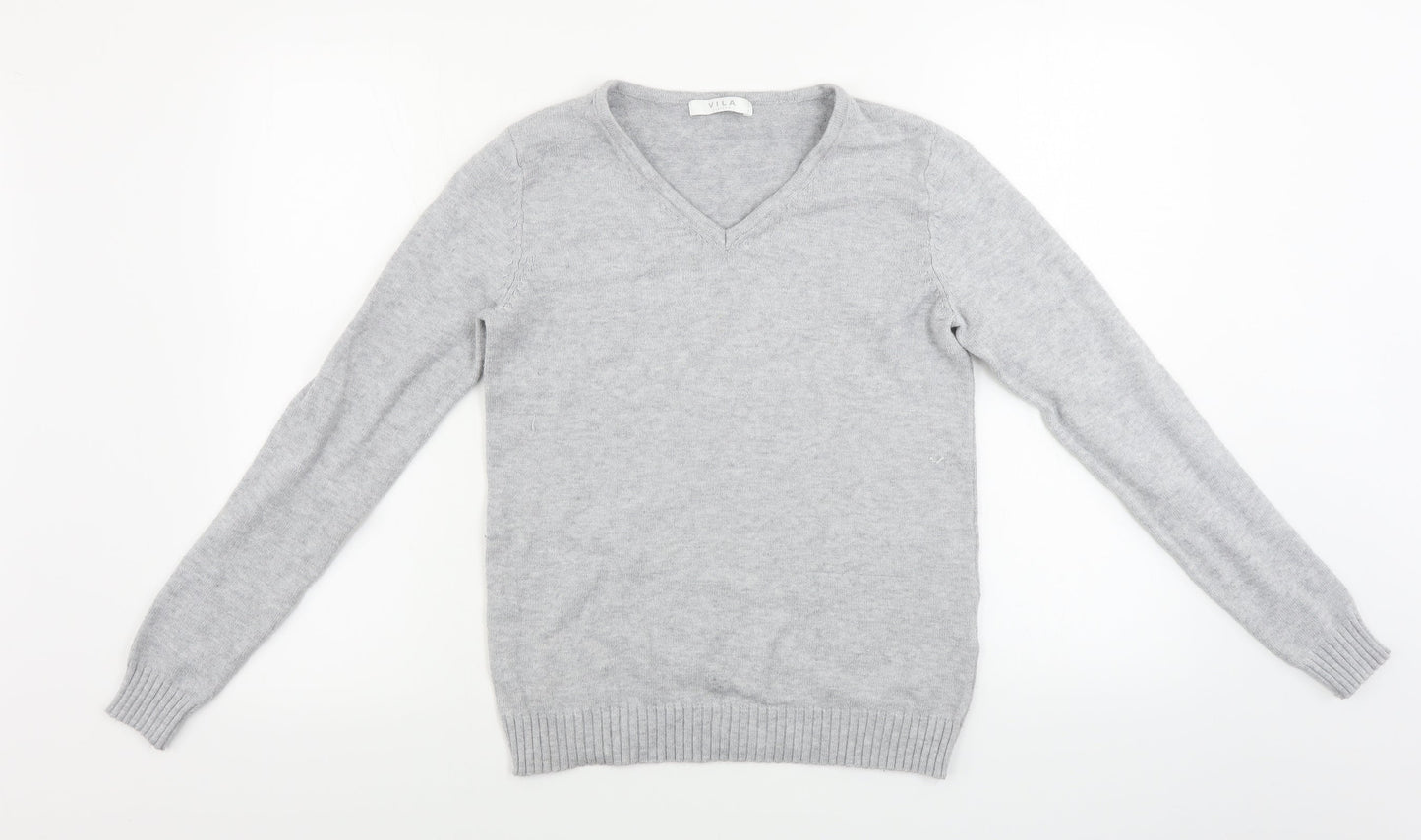 Womens UK Size S villa Grey Pullover Jumper