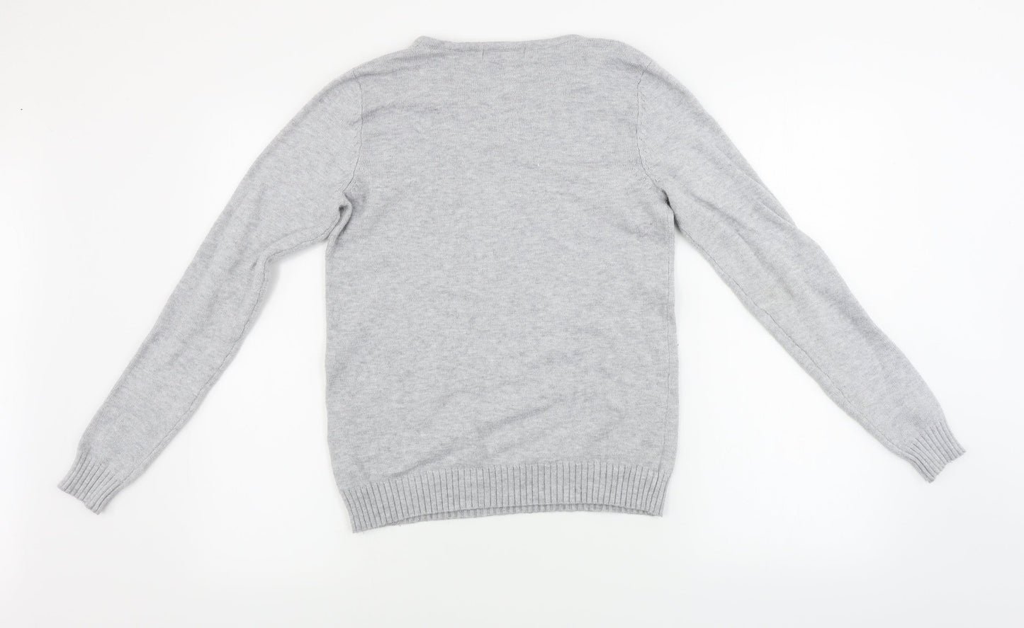 Womens UK Size S villa Grey Pullover Jumper