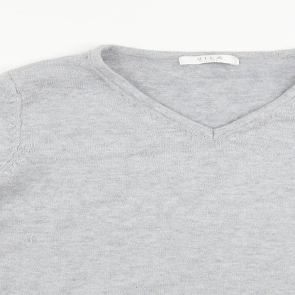 Womens UK Size S villa Grey Pullover Jumper