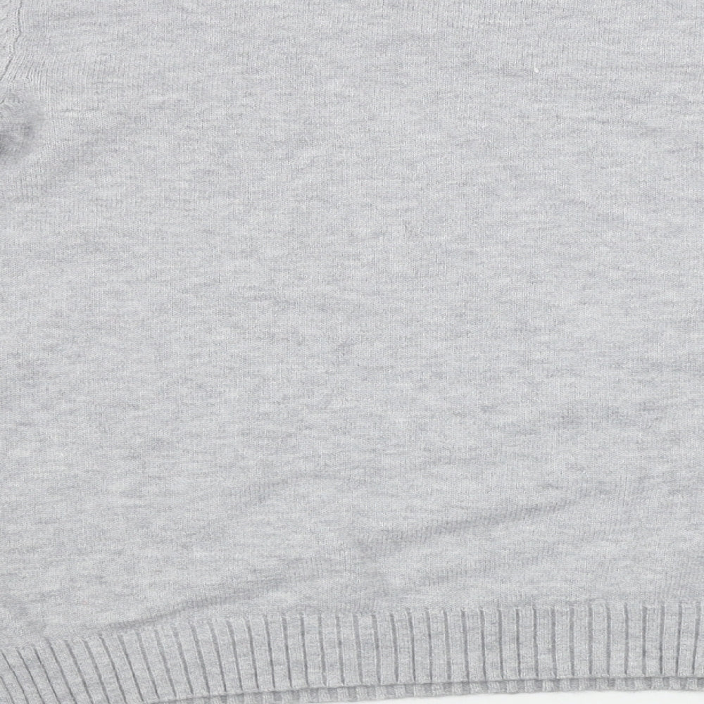 Womens UK Size S villa Grey Pullover Jumper