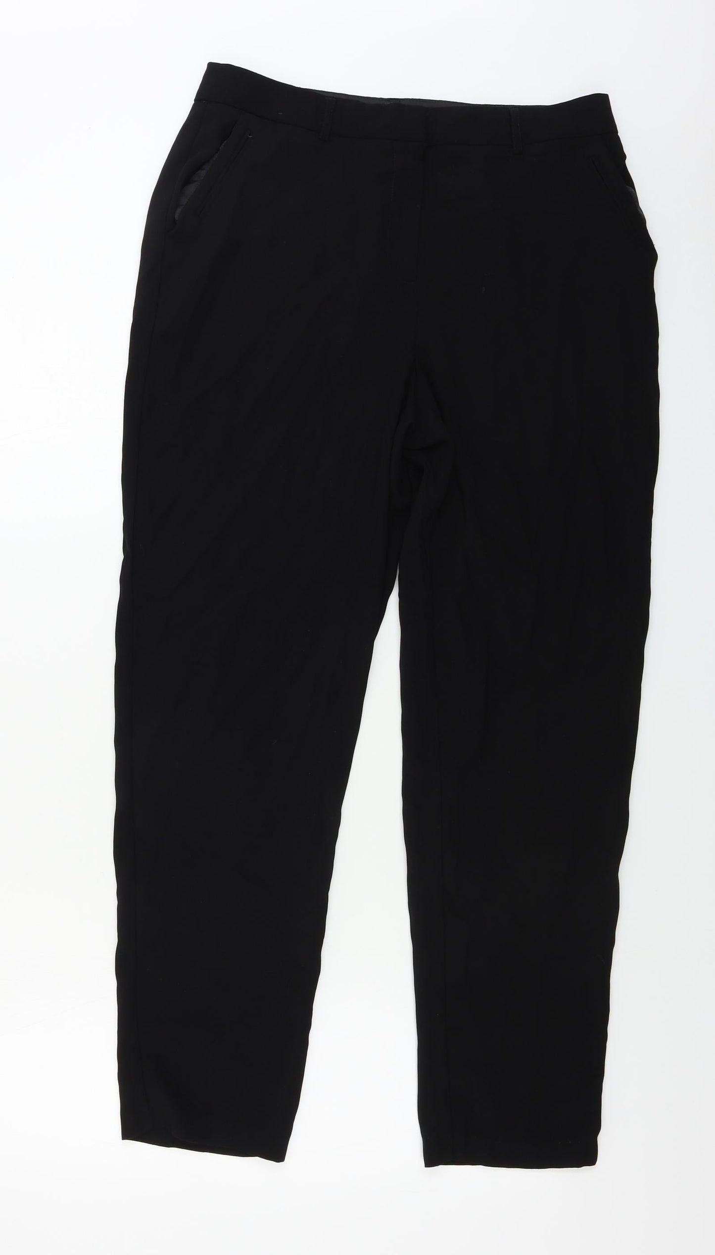 Womens UK Size 12 NEXT Regular Fit  Black Trousers