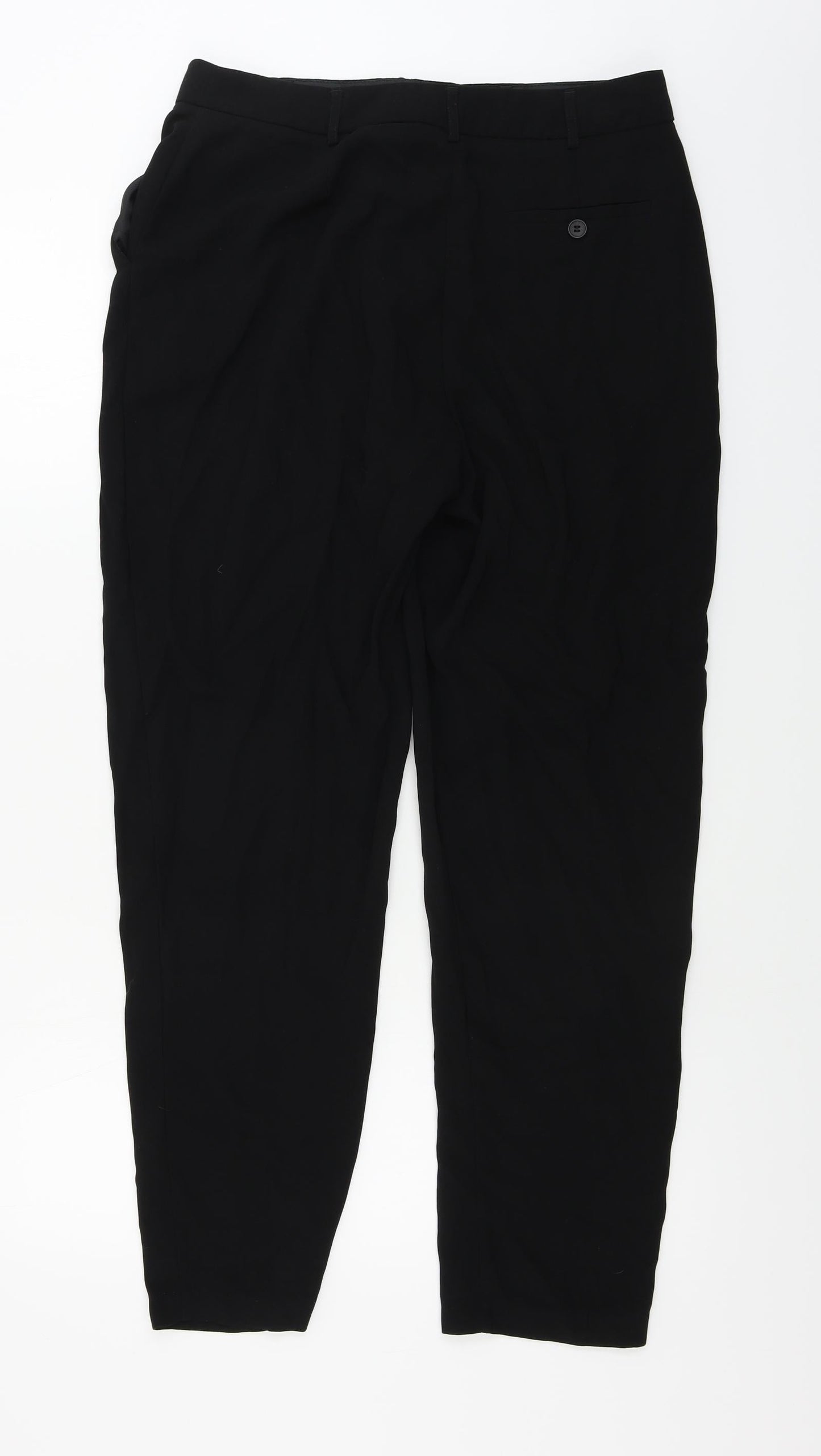 Womens UK Size 12 NEXT Regular Fit  Black Trousers