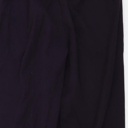 Womens UK Size 14 Preworn Regular Fit  Purple Trousers