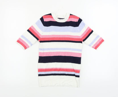 Womens UK Size 10 Marks and Spencer White Pullover Jumper