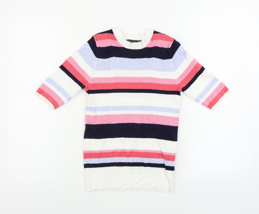 Womens UK Size 10 Marks and Spencer White Pullover Jumper