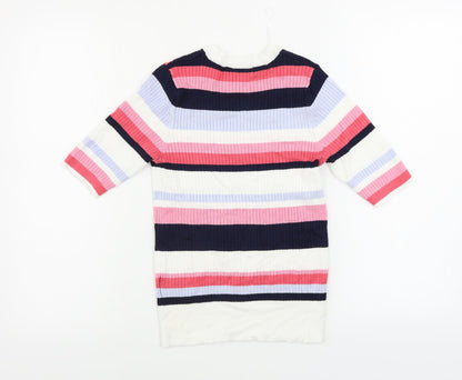 Womens UK Size 10 Marks and Spencer White Pullover Jumper