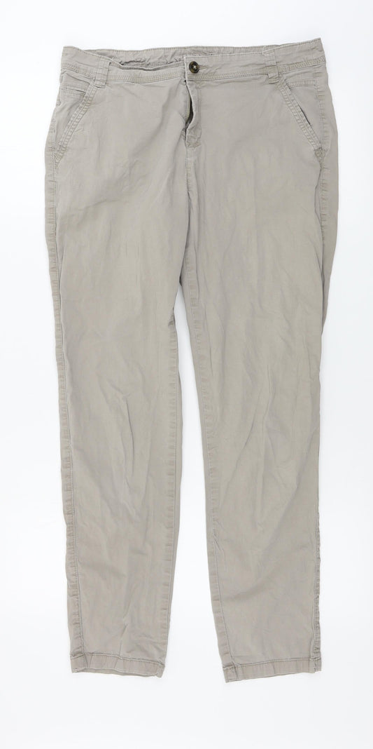 Yessica  Womens Grey   Trousers  Size 32 in L27 in
