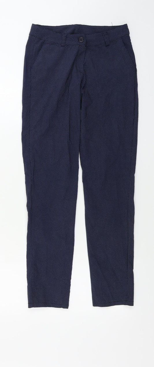 Womens UK Size M Preworn Regular Fit  Blue Trousers