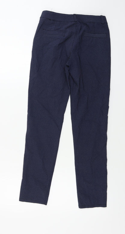 Womens UK Size M Preworn Regular Fit  Blue Trousers