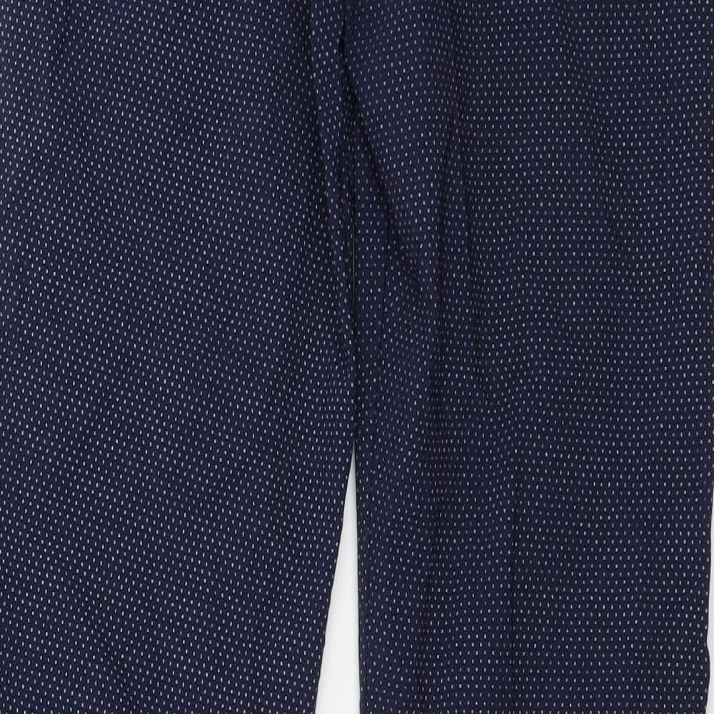 Womens UK Size M Preworn Regular Fit  Blue Trousers