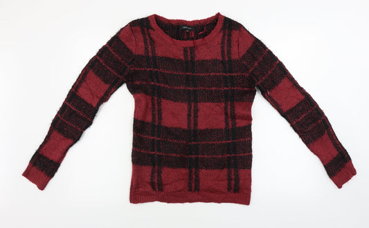 Womens UK Size 8 New Look Red Pullover Jumper