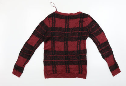 Womens UK Size 8 New Look Red Pullover Jumper