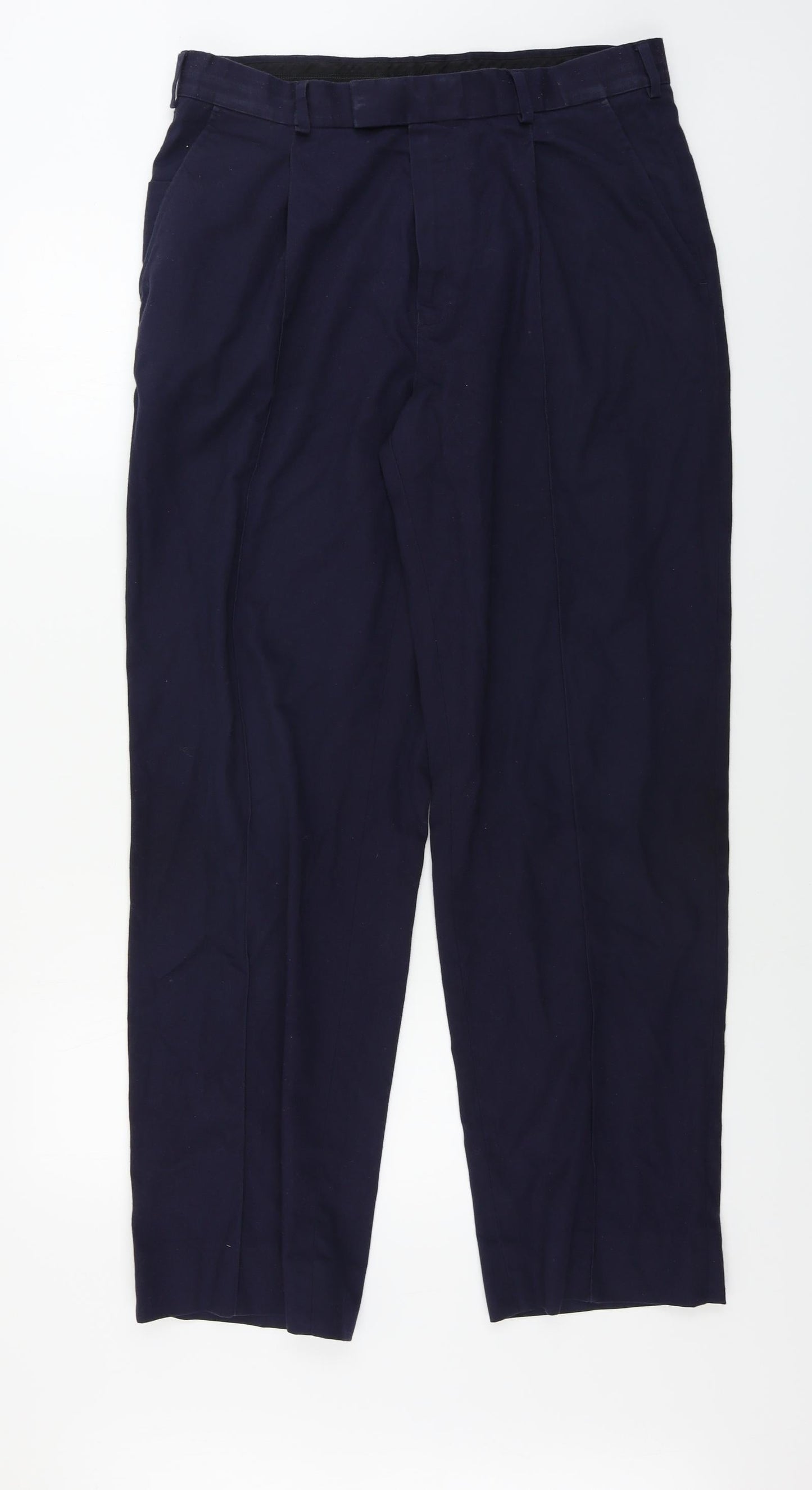 Mens UK Size 34 in Churchill workwear Regular Fit  Blue Trousers