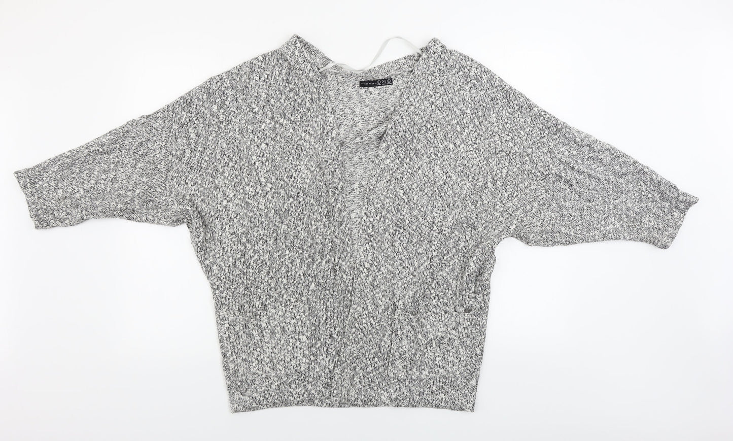 Womens UK Size S Atmosphere Grey Cardigan Jumper
