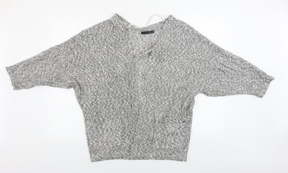 Womens UK Size S Atmosphere Grey Cardigan Jumper