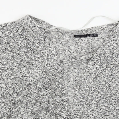 Womens UK Size S Atmosphere Grey Cardigan Jumper
