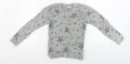 NEXT  Girls Grey   Pullover Jumper Size 9 Years