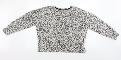 Primark  Womens Grey Animal Print  Pullover Jumper Size M