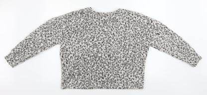 Primark  Womens Grey Animal Print  Pullover Jumper Size M