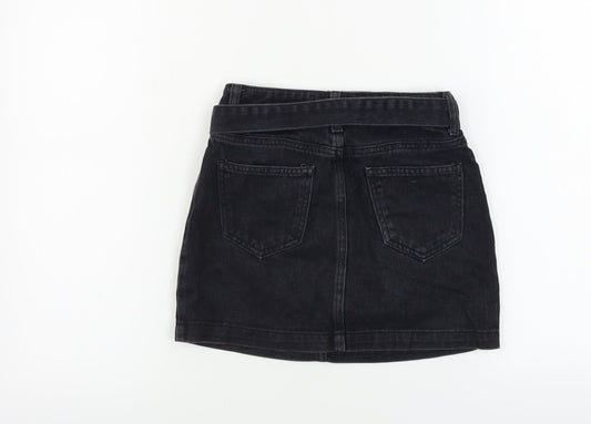 New Look  Girls Black   A-Line Skirt Size 9 Years