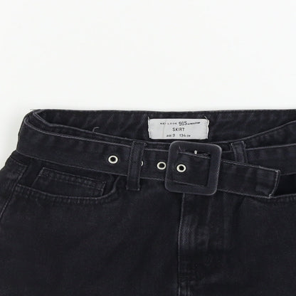 New Look  Girls Black   A-Line Skirt Size 9 Years