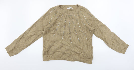 Womens UK Size 12 NEXT Brown Pullover Jumper