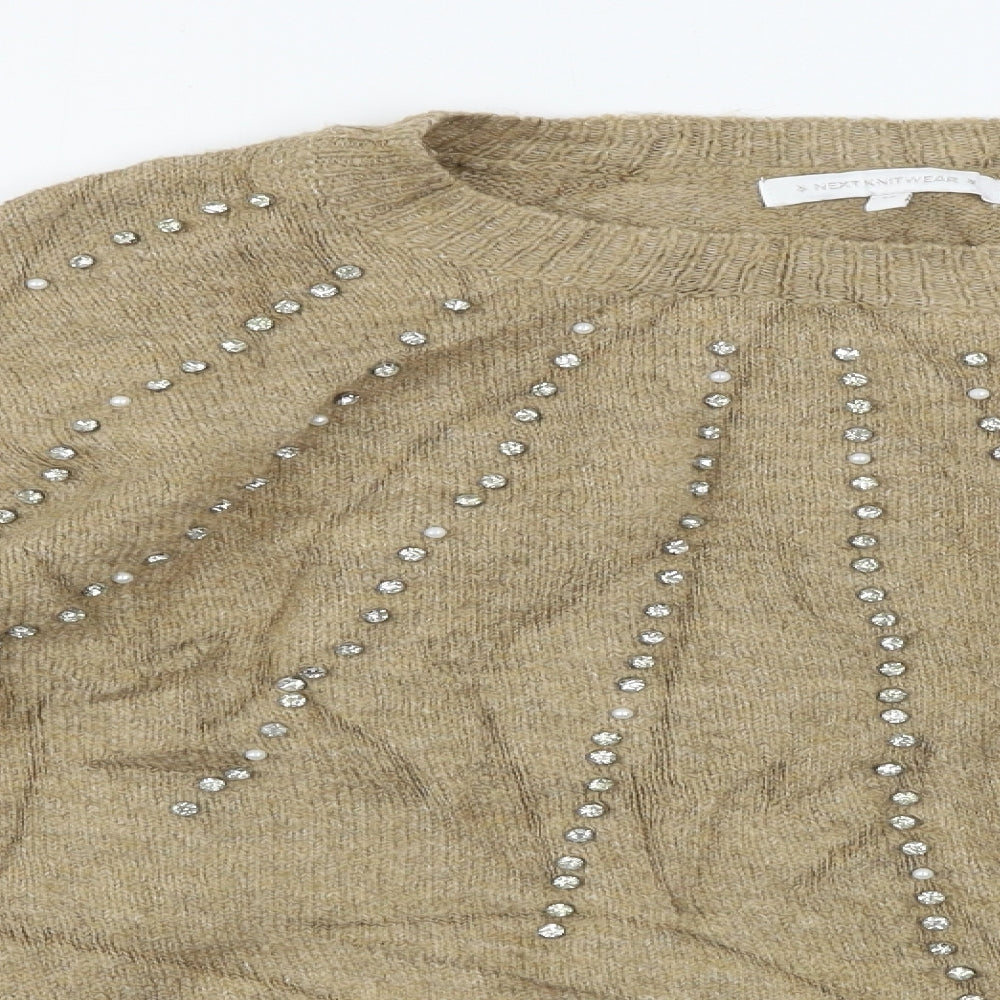Womens UK Size 12 NEXT Brown Pullover Jumper