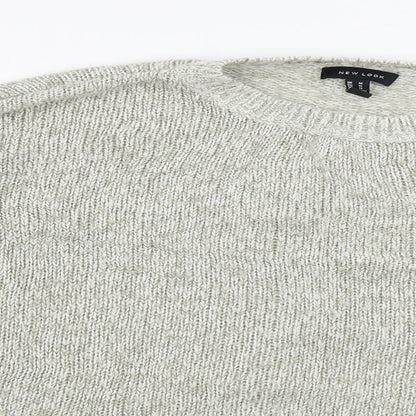 Womens UK Size M New Look Beige Pullover Jumper