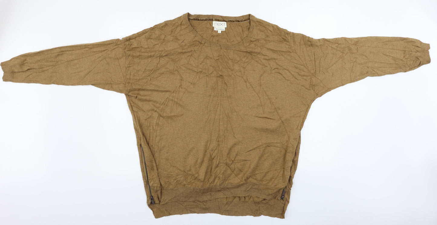 Womens UK Size 18 NEXT Brown Pullover Jumper
