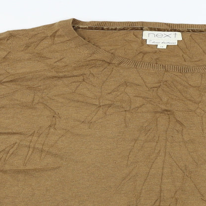 Womens UK Size 18 NEXT Brown Pullover Jumper