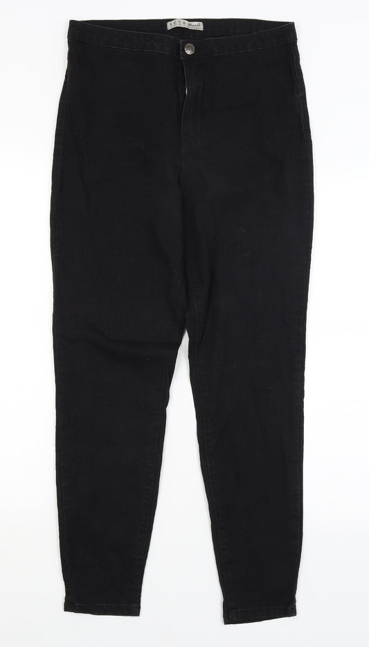 Denim Co Womens Black   Jegging Jeans Size 14 L27.5 in