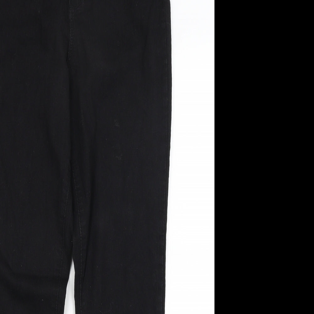 Denim Co Womens Black   Jegging Jeans Size 14 L27.5 in