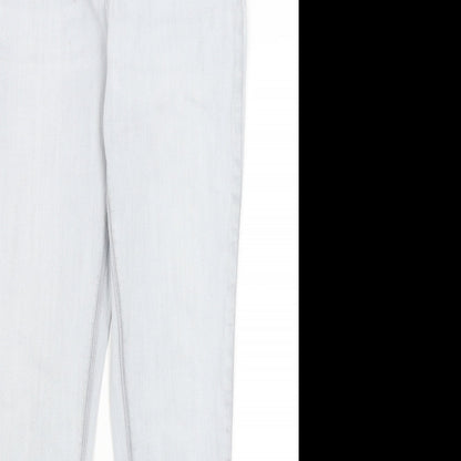 NEXT Womens Grey   Skinny Jeans Size 14 L27 in