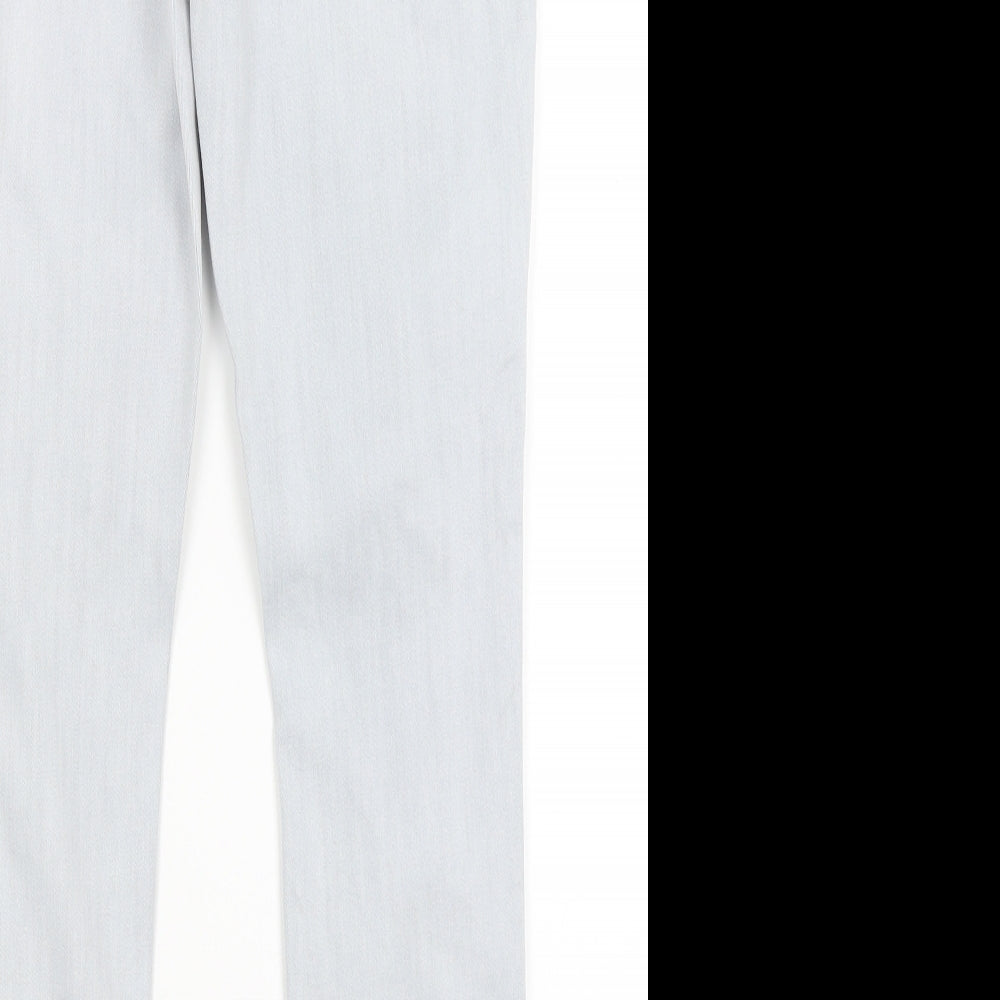 NEXT Womens Grey   Skinny Jeans Size 14 L27 in