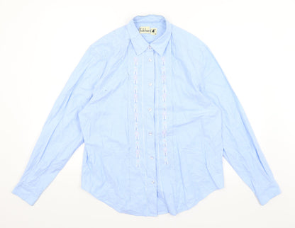 Mens UK Size M Tulchar Blue  Button-Up Long Sleeve Casual Shirt